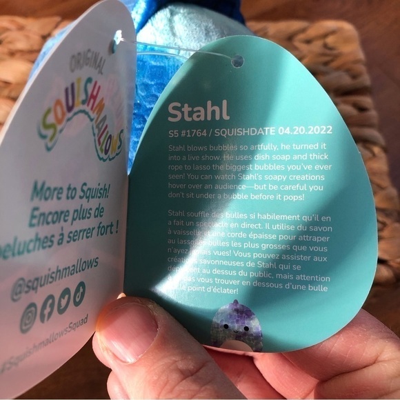 Squishmallows Stahl the Dinosaur in 5" - Picture 6 of 7